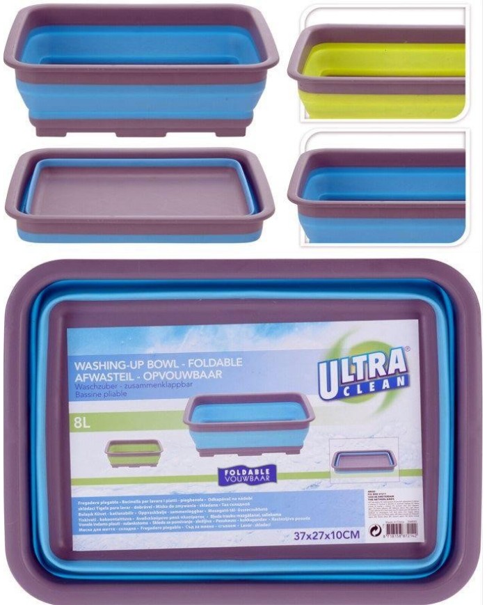 BARREÑO ULTRACLEAN PLEGABLE 8LTS. 37X27X12CMS.