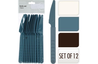 CUCHILLO EXCELLENTH PLASTICO SET 12 UND.