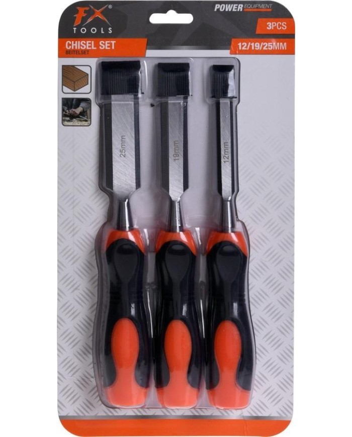 FORMON MANGO FIBRA FXTOOLS 12/19/25MM. (JUEGO 3UDS.)
