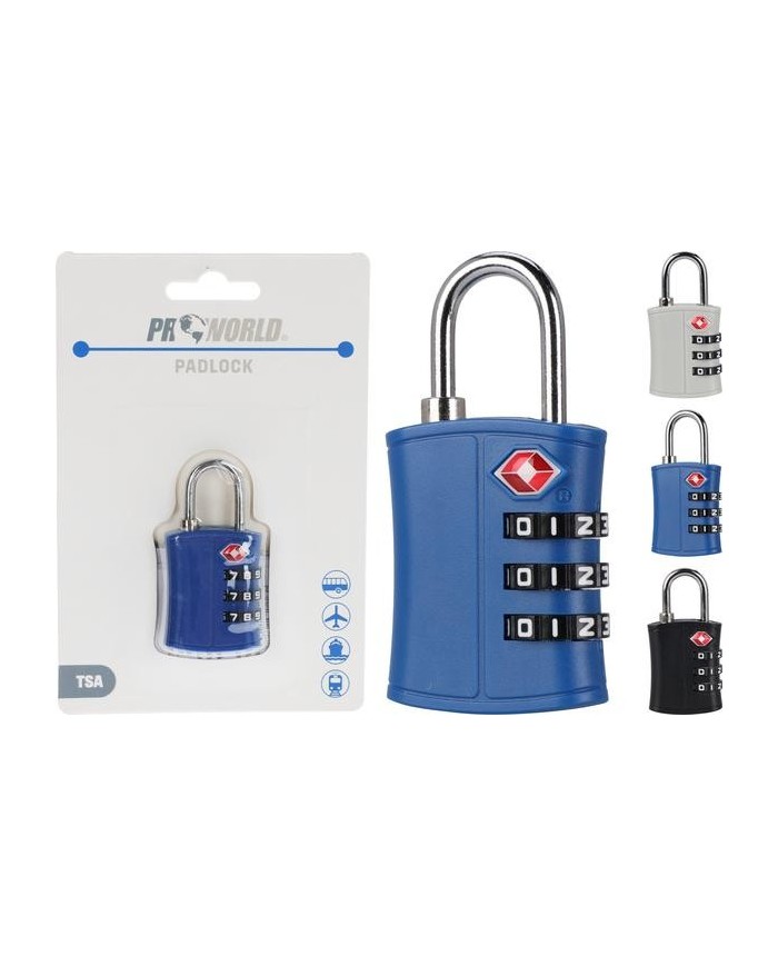 CANDADO COMBINACION MALETA PROWORLD