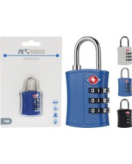 CANDADO COMBINACION MALETA PROWORLD