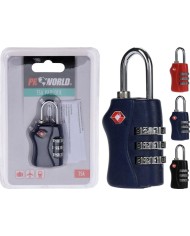 CANDADO COMBINACION MALETA PROWORLD