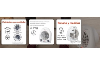 CALEFACTOR HAYDENT VERTICAL 1000/2000W
