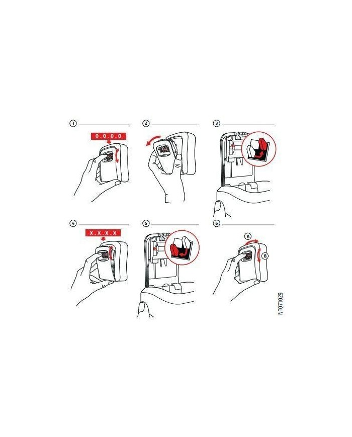 GUARDALLAVES COMBINACION 115X94X40MM. PARED THIRARD