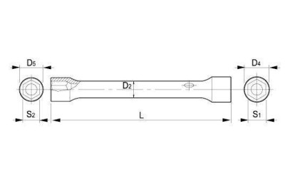 LLAVE TUBO HEXAGONAL IRIMO 6-7MM.