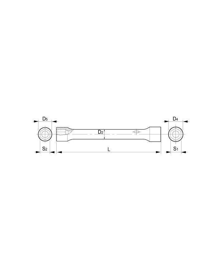 LLAVE TUBO HEXAGONAL IRIMO 6-7MM.
