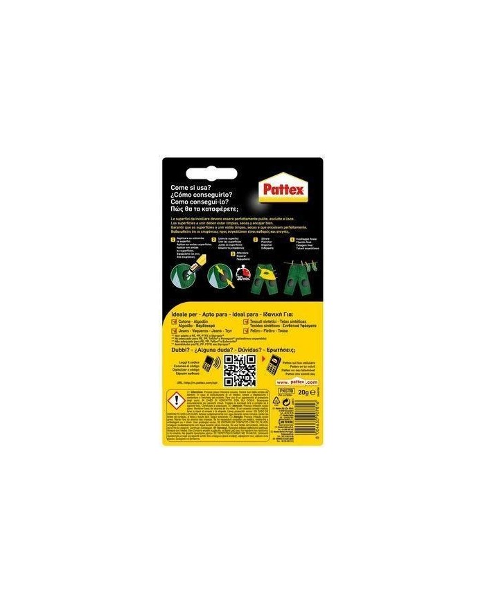 PEGAMENTO PATTEX ESPECIAL TEXTIL 20GRS.