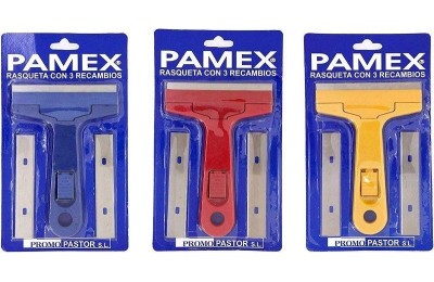 RASCAVIDRIOS 130MM.+3RECAMBIOS PAMEX