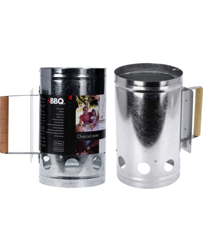 CHIMENEA BRASERO BBQ ZINCADA 27X16CMS.