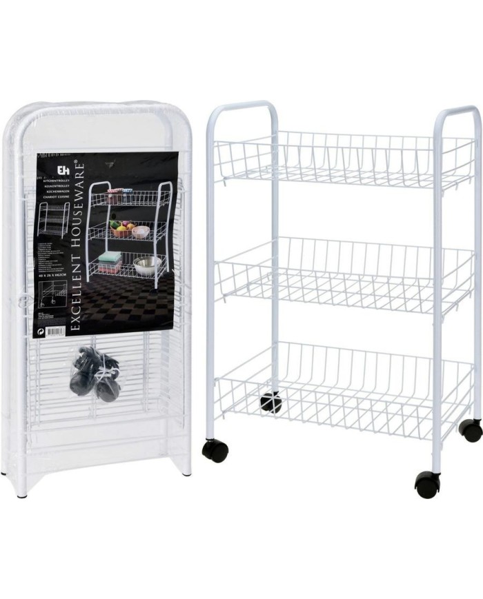 CARRITO COCINA EH BLANCO 39X23X64CMS