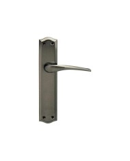 MANIVELA EQ209 NIQUEL MATE CON PLACA 60MM.