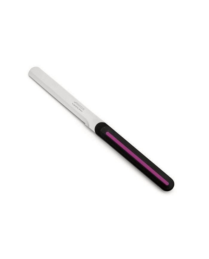 CUCHILLO ARCOS MESA NEGRO/VIOLETA 373631 100MM.       373631