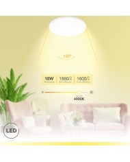 LED DOWN CIRCULAR EMPOTRAR GSC 18W 4200K BLANCO 21 CMS.