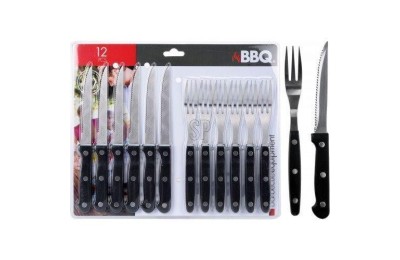 CUBIERTOS BBQ CARNE INOX....