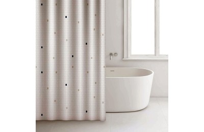 CORTINA BAÑO RAYEN POLIESTER BLANCA 2348