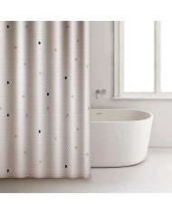CORTINA BAÑO POLIESTER BLANCA RAYEN 2348