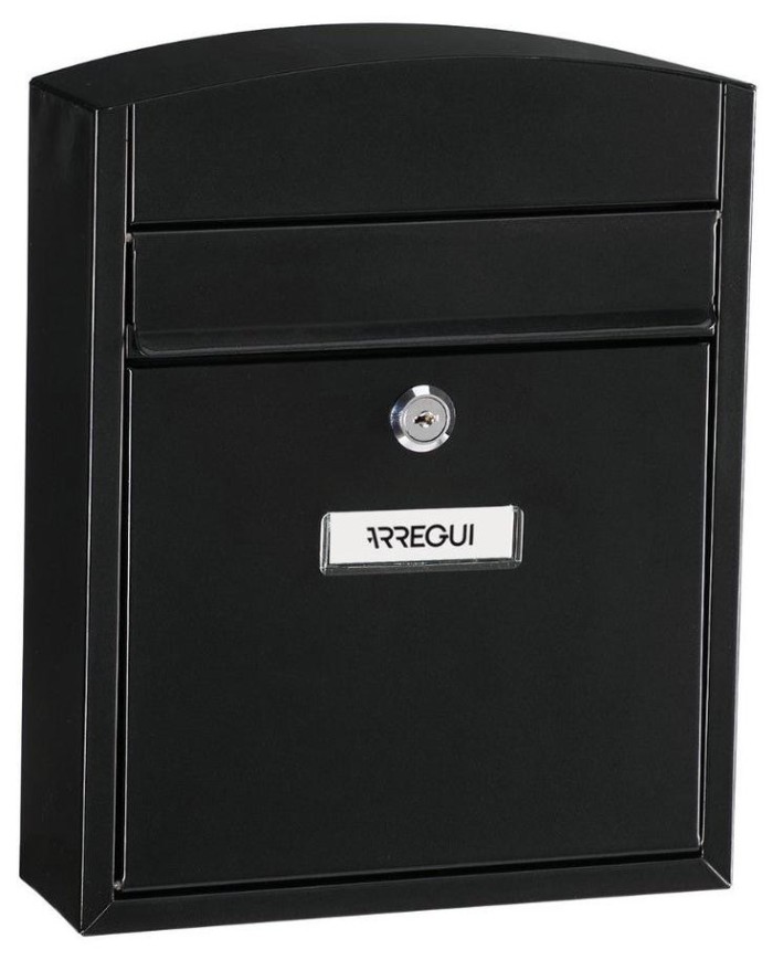 BUZON EXTERIOR ARREGUI COMPACT NEGRO 204X24MM.