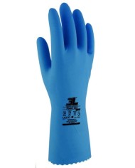 GUANTES LATEX FOOD-TEX AZUL T- 9 (12U)
