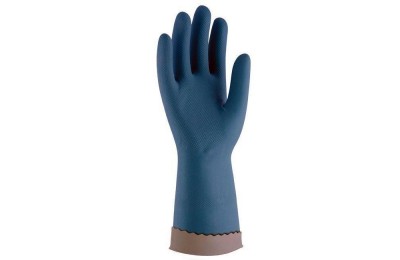 GUANTES LATEX FOOD-TEX AZUL T-10 (12U)