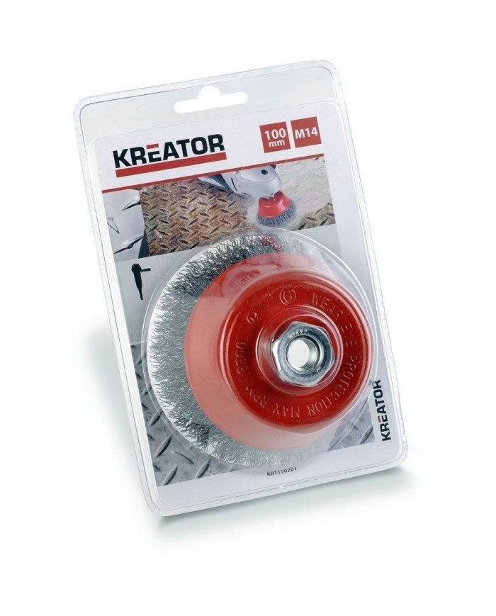 CEPILLO TAZA KREATOR KRT150201 (100 MM) ROSCA 14MM    KRT150201
