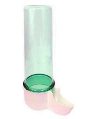 BEBEDERO TUBO FARO JAULA 110CC. TRANSPARENTE