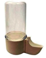 BEBEDERO TUBO LEIRIA JAULA 80CC. VERDE