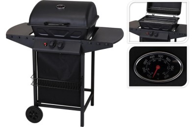 BARBACOA GAS 2 FUEGOS 97X55X100CM.VAGGAN