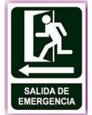 CARTEL (DIN-A4) SALIDA EMERGENCIA IZQUIERDA E-307