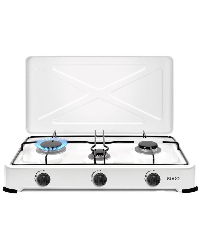 COCINA DE GAS SOGO 3 FUEGOS BLANCA