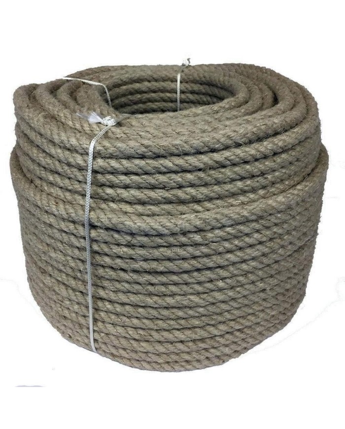 CUERDA DE CAÑAMO  6 MM. (ROLLO 200 MTS.)