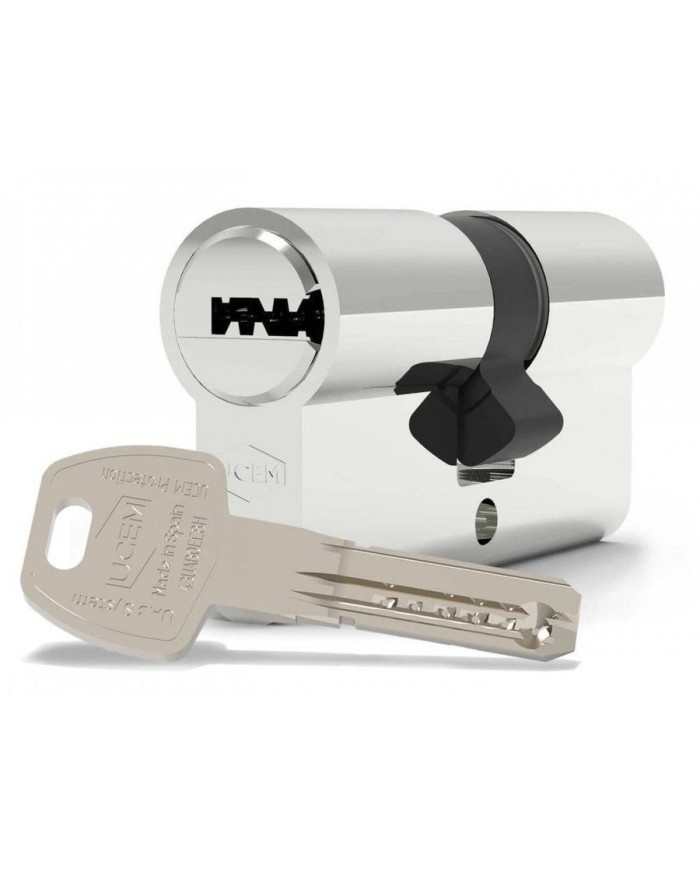 CILINDRO SEGURIDAD UCEM NIQUELADO LEVA LARGA MOD:UAB:30-30