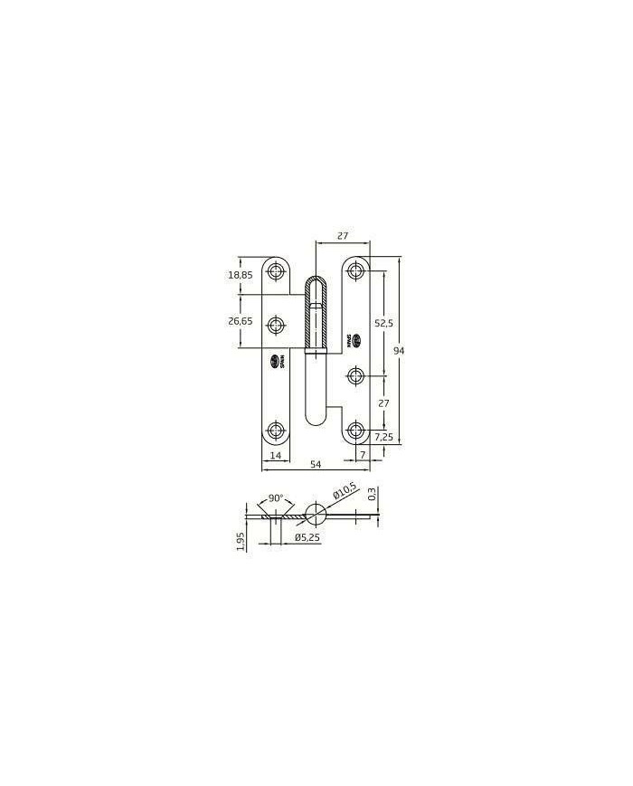 PERNIO AMIG ACERO NEGRO 405-9,5 DERECHA
