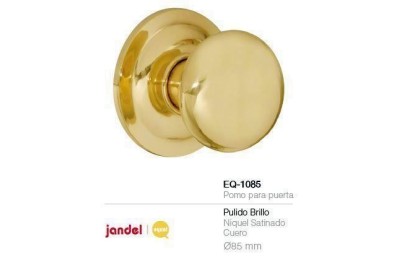 POMO PUERTA EQ-1085 LATONADO MATE JANDEL