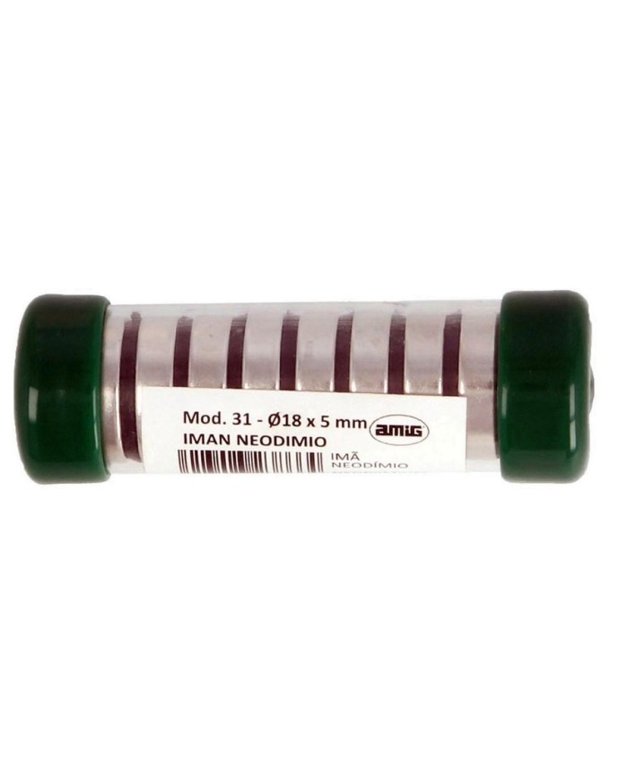 IMAN NEODIMIO AMIG 18X5MM. REDONDO 10UNID.