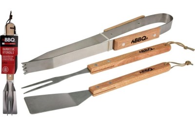 UTILES BARBACOA BBQ 3 PZAS. PEQUEÑO