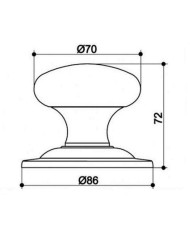 POMO PUERTA EQ-1085 LATONADO MATE JANDEL