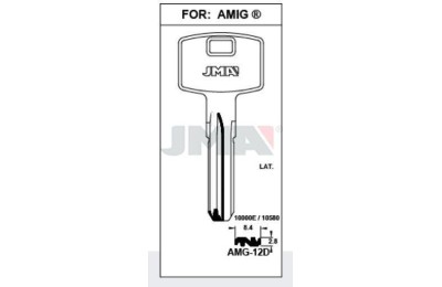 LLAVES BRUTO SEGURIDAD AMG-12D   LATON