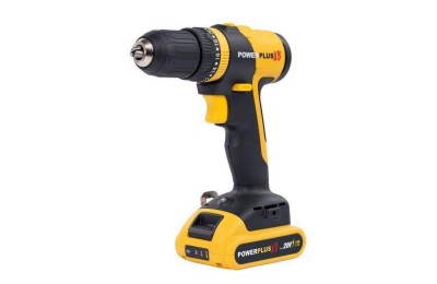 TALADRO PERCUTOR POWERPLUS 20V 1BAT 2Ah POWXB10070
