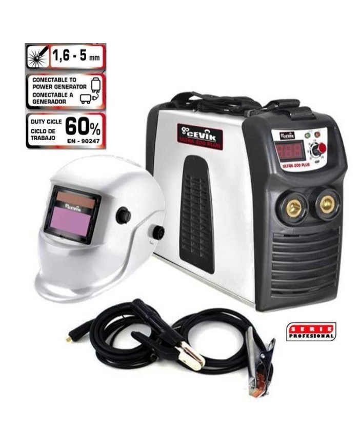 SOLDADOR INVERTER DIGITAL + PANTALLA 170AMP