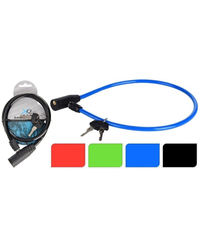 CABLE CANDADO ANTIROBO 60CMS. XQMAX