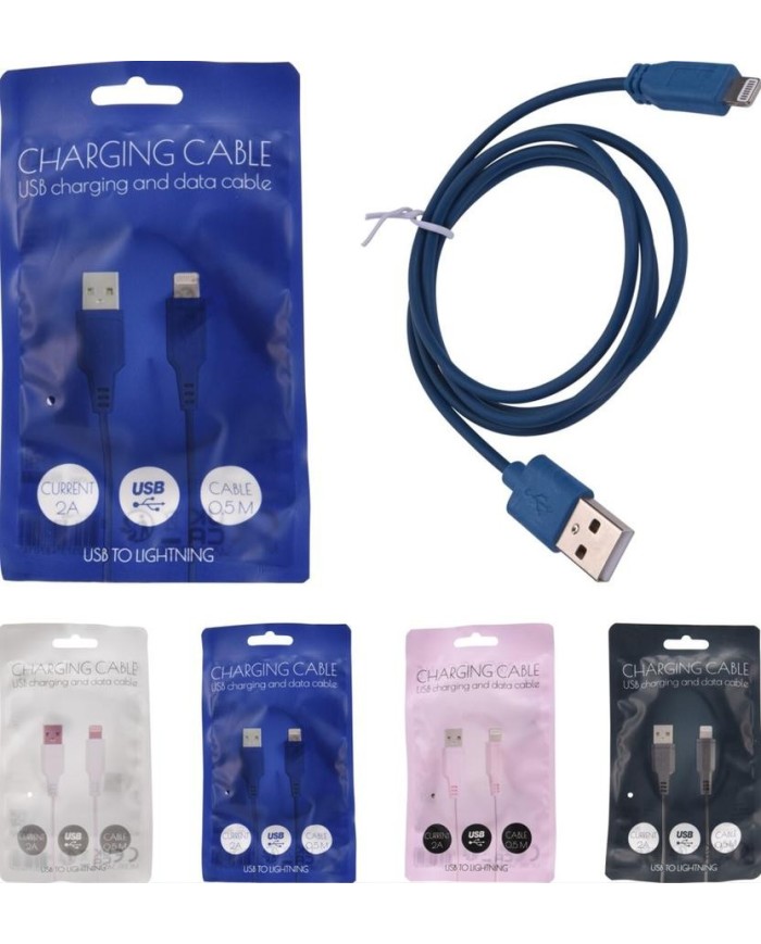 CABLE CARGADOR USB IPHONE 1MT. KOOP