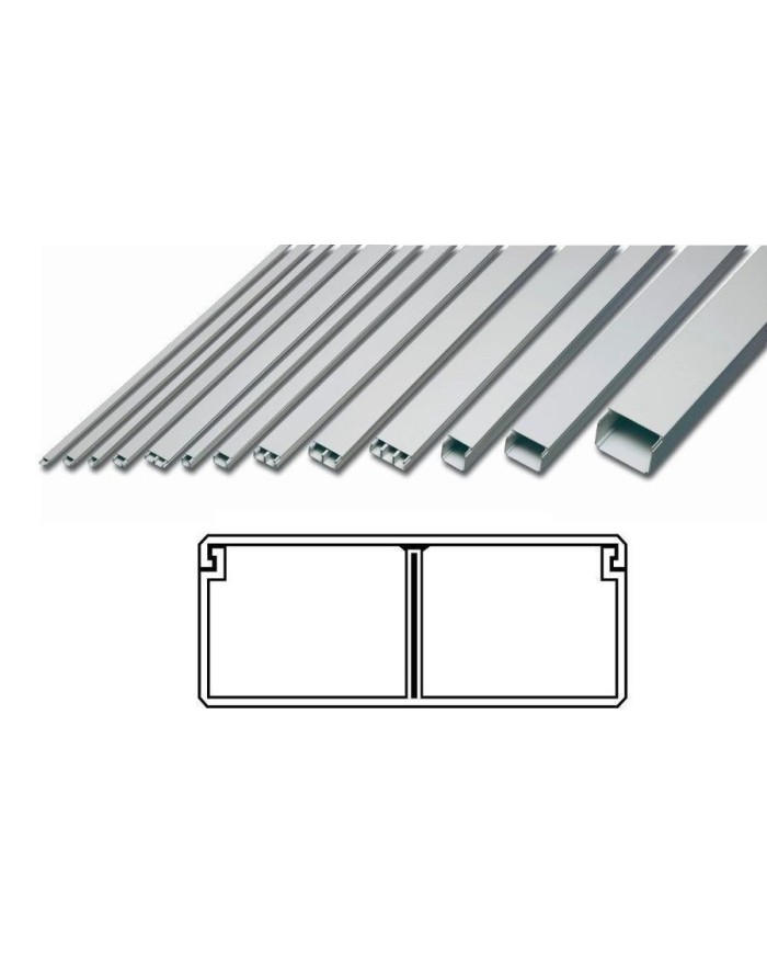 CANALETA 16X40MM. 2MTS. BLANCA