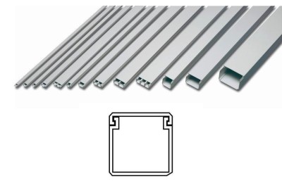 CANALETA ADHESIVA 10X20MM. 2MTS. BLANCA