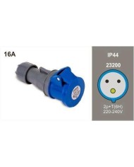 BASE CETAC MOVIL 2P CON TOMA DE TIERRA 16A 23200