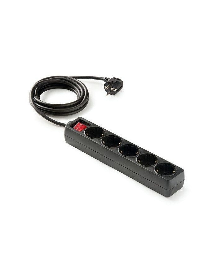 BASE MULTIPLE FAMATEL 5 TOMAS T.T. 1'5MTS. NEGRO 9/705-N