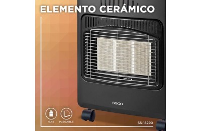 ESTUFA SOGO CERAMICA DE GAS PLEGABLE