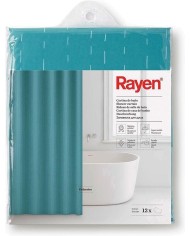 CORTINA BAÑO POLIESTER VERDE RAYEN 2349