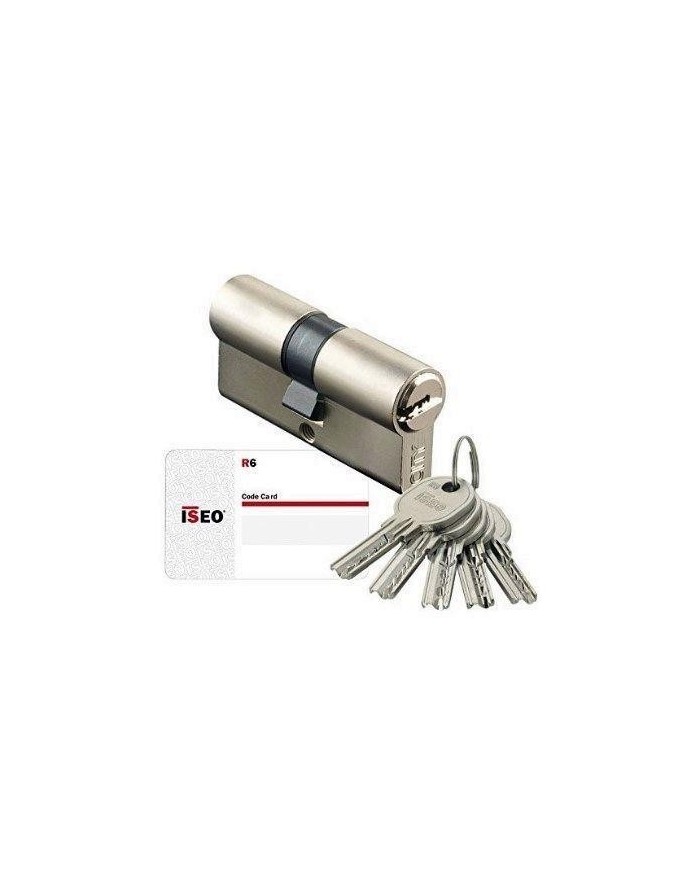 CILINDRO ISEO NIQUELADO R6 60MM. 30X30 LEVA LARGA DOBLE EMBRAGUE