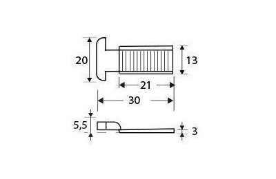 CERRADERO MICEL LENGÜETA 6818-22 ZINCADO