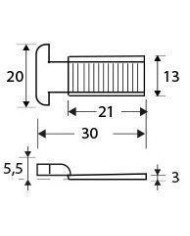 CERRADERO MICEL LENGÜETA 6818-22 ZINCADO